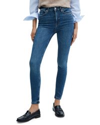 Mango - High Waist Skinny Jeans - Lyst