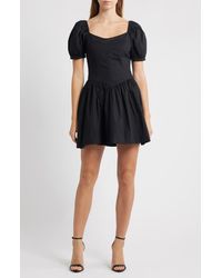 Wayf - Fiona Short Sleeve Minidress - Lyst