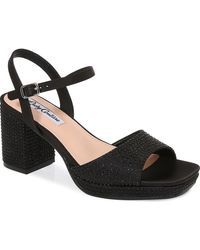 Lady Couture - Rhinestone Platform Sandal - Lyst