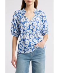 Rails - Paris Floral Puff Sleeve Top - Lyst