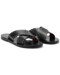 Mango - Studded Slide Sandal - Lyst