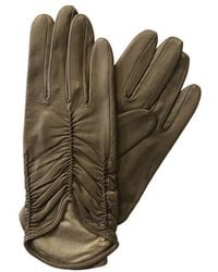Paula Rowan - Renee Ruched Leather Gloves - Lyst