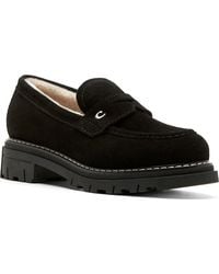 La Canadienne - Donny City Dry Waterproof Genuine Shearling Penny Loafer - Lyst