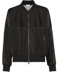 Brunello Cucinelli - Bomber Jacket With Monili - Lyst