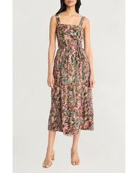 The Good Journey - Cypress Stripes Midi Sundress - Lyst