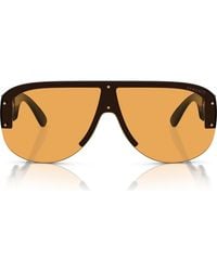 Versace - 148Mm Shield Sunglasses - Lyst