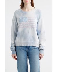 LoveShackFancy - Ty Lace Flag Detail Cotton Sweater - Lyst
