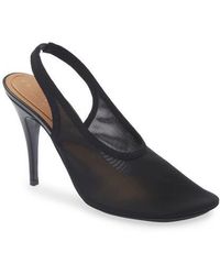 Stella McCartney - Stretch Mesh Slingback Pump - Lyst