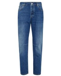 Brunello Cucinelli - Leisure Fit Five-Pocket Trousers - Lyst