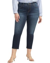 Jag Jeans - Ruby Crop Straight Leg Jeans - Lyst
