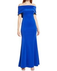 Vince Camuto - Off The Shoulder Double Collar Organza Gown - Lyst