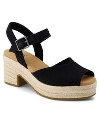 TOMS - Isla Peep Toe Sandal - Lyst