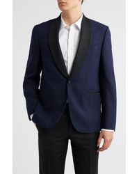 Jack Victor - Ethan Diamond Jacquard Wool Dinner Jacket - Lyst