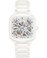 Rado - True Square Automatic Open Heart Ceramic Bracelet Watch, 38Mm - Lyst