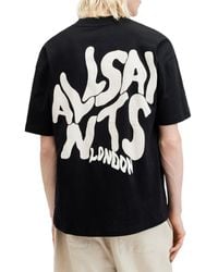 AllSaints - Orlando Logo Oversize Graphic T-Shirt - Lyst