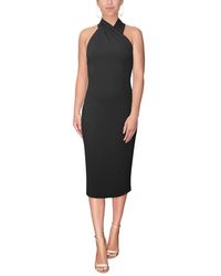 Rachel Roy - Harland Crossover Halter Midi Dress - Lyst
