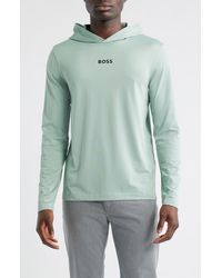 BOSS - Scott Logo Hoodie - Lyst