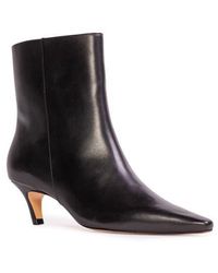Black Suede Studio - Avenue 50 Pointed Toe Kitten Heel Bootie - Lyst