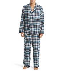 Nordstrom - Plaid Flannel Pajamas - Lyst