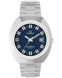 Timex - Q 1972 Time Machine Reissue Bracelet Watch, 39Mm - Lyst