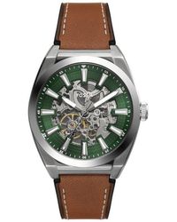 Fossil - Everett Leather Strap Watch, 42Mm - Lyst