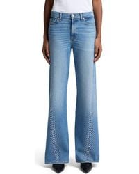 7 For All Mankind - Twisted Seam Lotta High Waist Wide Leg Jeans - Lyst