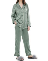 LILYSILK - Piping Silk Pajamas Set - Lyst
