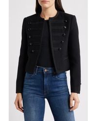 Mango - Christy Wool-Blend Military Jacket - Lyst
