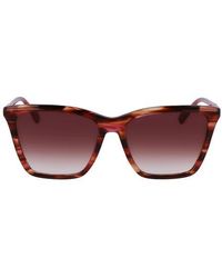 Longchamp - Le Pliage 56Mm Gradient Rectangular Sunglasses - Lyst