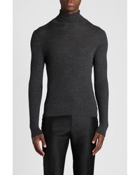 Tom Ford - Wool, Silk & Cashmere Rib Turtleneck Sweater - Lyst