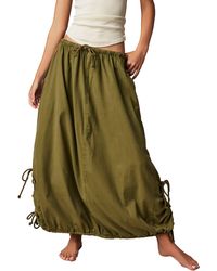 Free People - Picture Perfect Parachute Maxi Skirt - Lyst