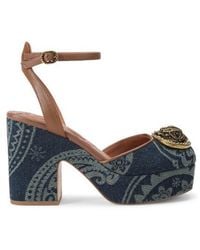 Kurt Geiger - Chelsea Ankle Strap Platform Pump - Lyst
