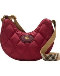 Burberry - Horseshoe Quilted Nylon Crossbody Bag - Lyst