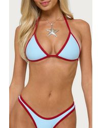 Edikted - Dina Contrast Triangle Bikini Top - Lyst