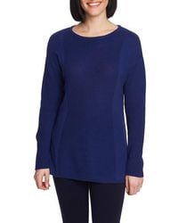 Chaus - Mixed Gauge Pullover Sweater - Lyst