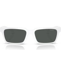 Versace - 55Mm Rectangular Sunglasses - Lyst