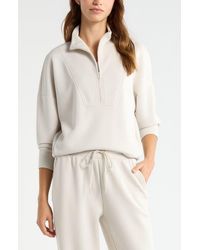 Zella - Soft Luxe Half Zip Pullover - Lyst