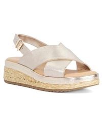 Dune - Kiya Slingback Platform Wedge Sandal - Lyst