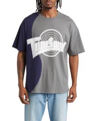 RENOWNED - Tunesquad Lucid Split Colorblock Cotton Graphic T-shirt - Lyst