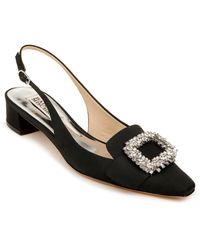 badgley mischka stephanie glitter slingback pump