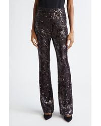 Veronica Beard - Collier Sequin Skinny Flare Leg Pants - Lyst