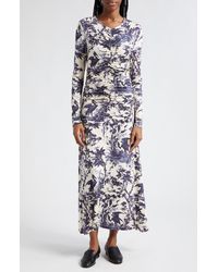 Cara Cara - Maisy Landscape Print Long Sleeve Knit Dress - Lyst