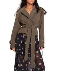 Belle & Bloom - Fast Car Crop Trench Coat - Lyst