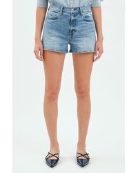 DAZE - Troublemaker High Waist Denim Shorts - Lyst