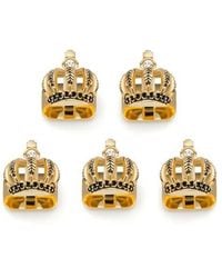 Cufflinks Inc. - Vincent De Paul 3D Crown Royal Cuff Links Stud Set - Lyst