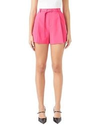 Endless Rose - Belted High Waist Shorts - Lyst
