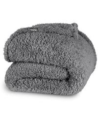 Bare Home - Solid Faux Shearling Blanket - Lyst