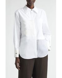 Jason Wu - Collage Zip-Up Shirt - Lyst