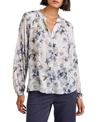 Bella Dahl - Floral Print Button-Up Blouse - Lyst