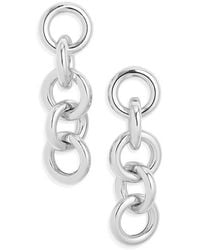Open Edit - Round Link Drop Earrings - Lyst